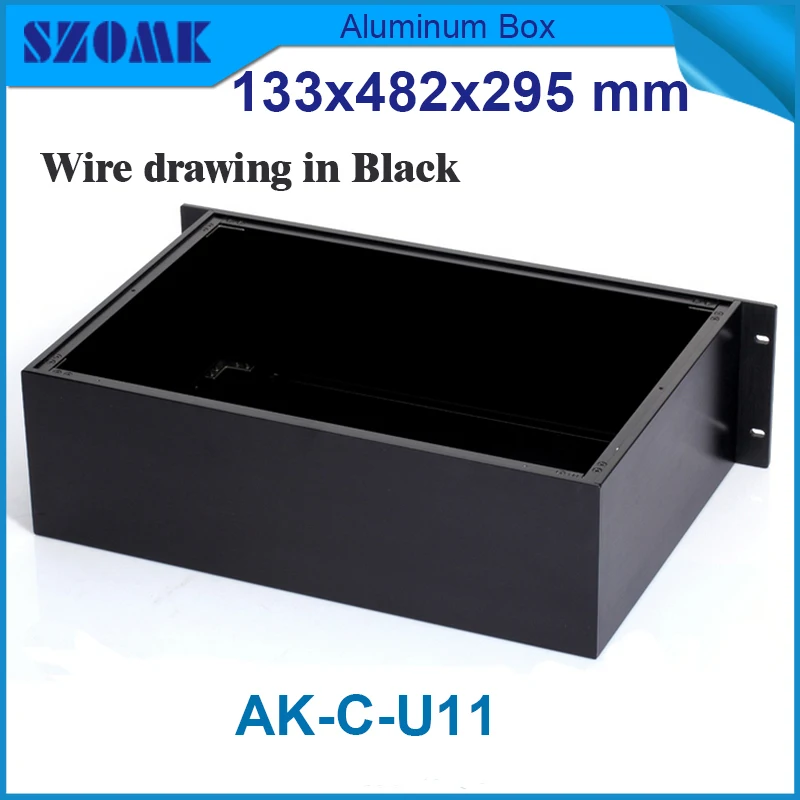 Корпус для электроники 133 (H) x482 (W) x295 (L) мм алюминиевая коробка электронного
