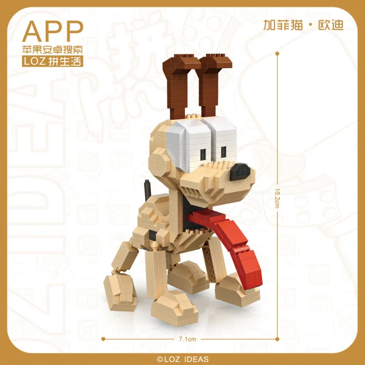 LOZ Diamant Blocs l'eduction Chien Chat Mignon de Bande Dessinee Animaux Jouets Pour Enfants строительные блоки фигурки