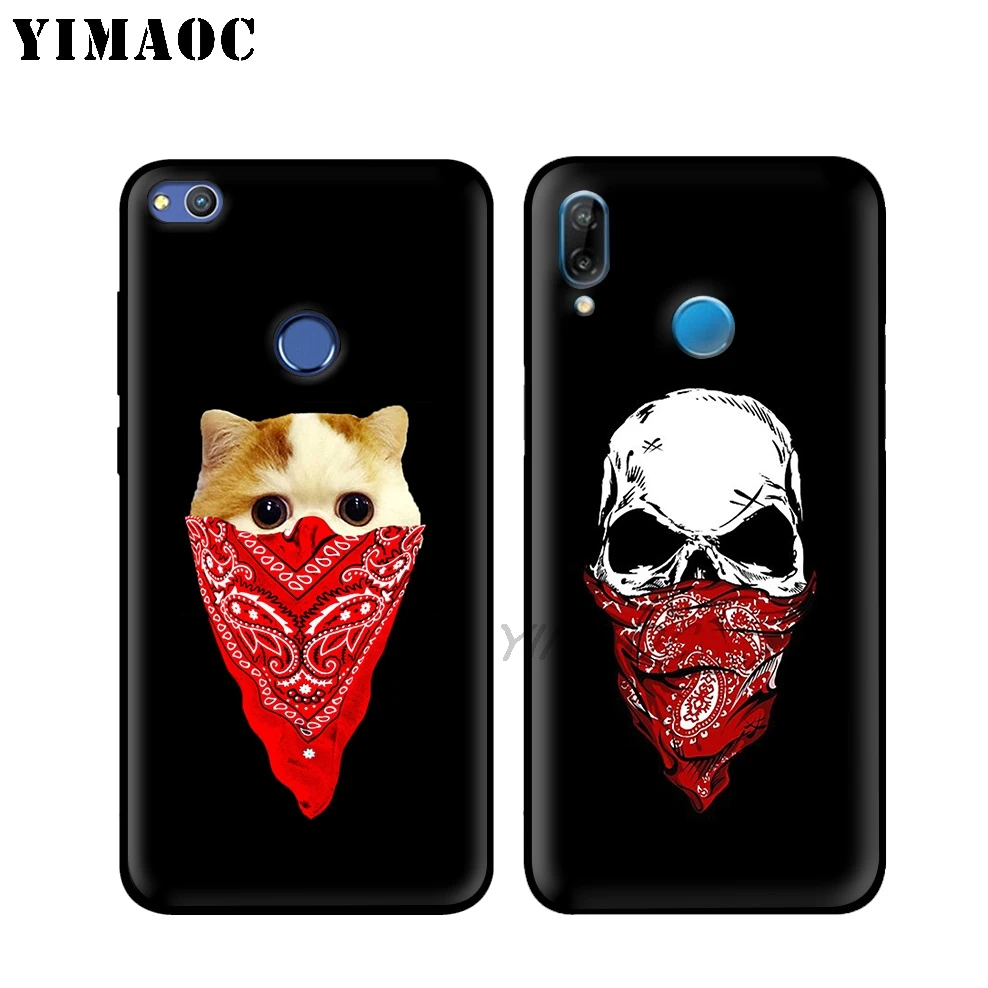 YIMAOC Кот-Гангстер бандана мягкий чехол для huawei P30 P20 Pro P10 P9 P8 2015 2017 P Smart плюс Z 2019 Nova 5i 4