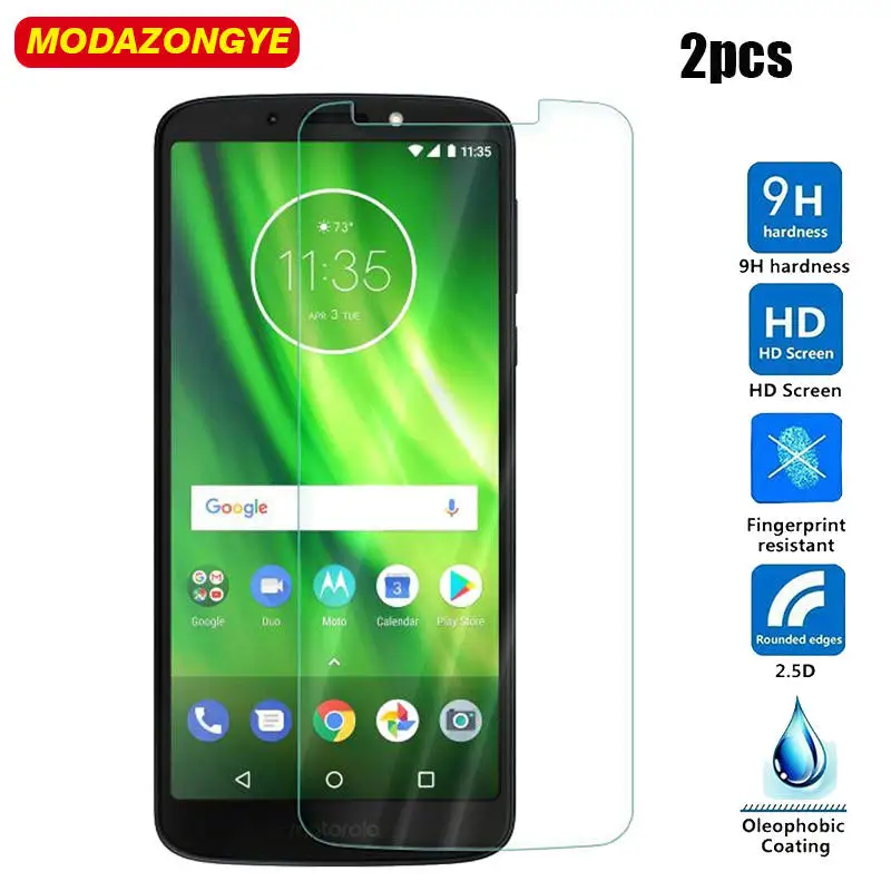 2 шт. для Motorola Moto G6 закаленное стекло Play защита экрана G 6 Plus G6Plus + XT1925|Защитные