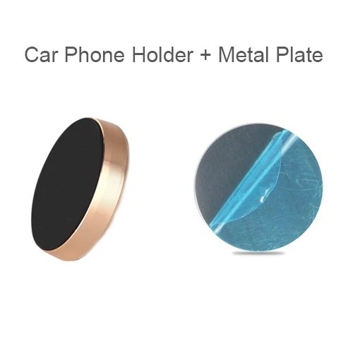 Gold Магнитный автомобильный держатель для телефона, магнитная подставка для мобильного телефона, держатель на руль, магнитный настенный держатель для iPhone, samsung, Xiaomi - Цвет: Gold