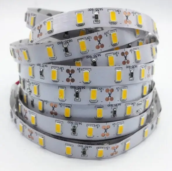 Высокая яркая светодиодная лента 5630 SMD DC12V 5 м 300led Гибкая 5730 Светодиодная лампа