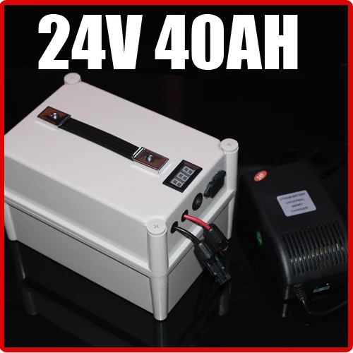 Аккумулятор LiFePO4 24 в 40 Ач портативный аккумулятор комплект для электрического