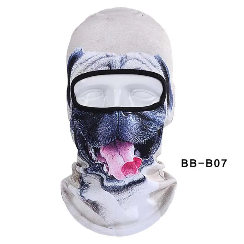 07 Winproof велосипедная маска для лица 3D Балаклава с животным анти-пылезащитный колпачок велосипедные лыжные принадлежности для сноуборда полная маска для шеи шарф капюшон - Цвет: 07