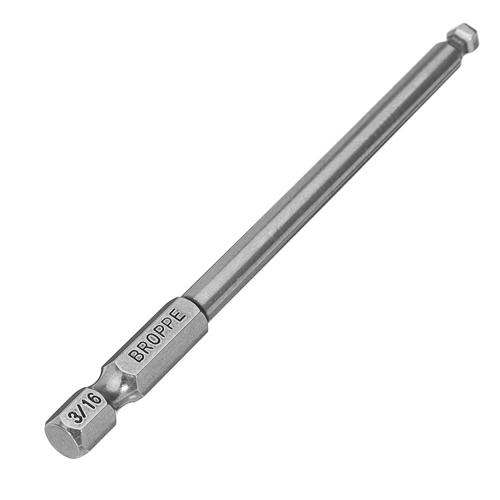 Broppe 7 шт. набор шаровые биты SAE 5/64-5/16 дюймов 100 мм Магнитная шаровая отвертка сверла 1/4 дюймов шестигранный хвостовик ручные инструменты