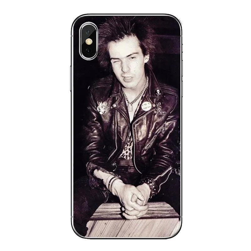 Силиконовые чехлы для телефонов iPod Touch iPhone 4 4S 5 5S 5C SE 6 6S 7 8 X XR XS Plus MAX Sex Pistols Sid Vicious