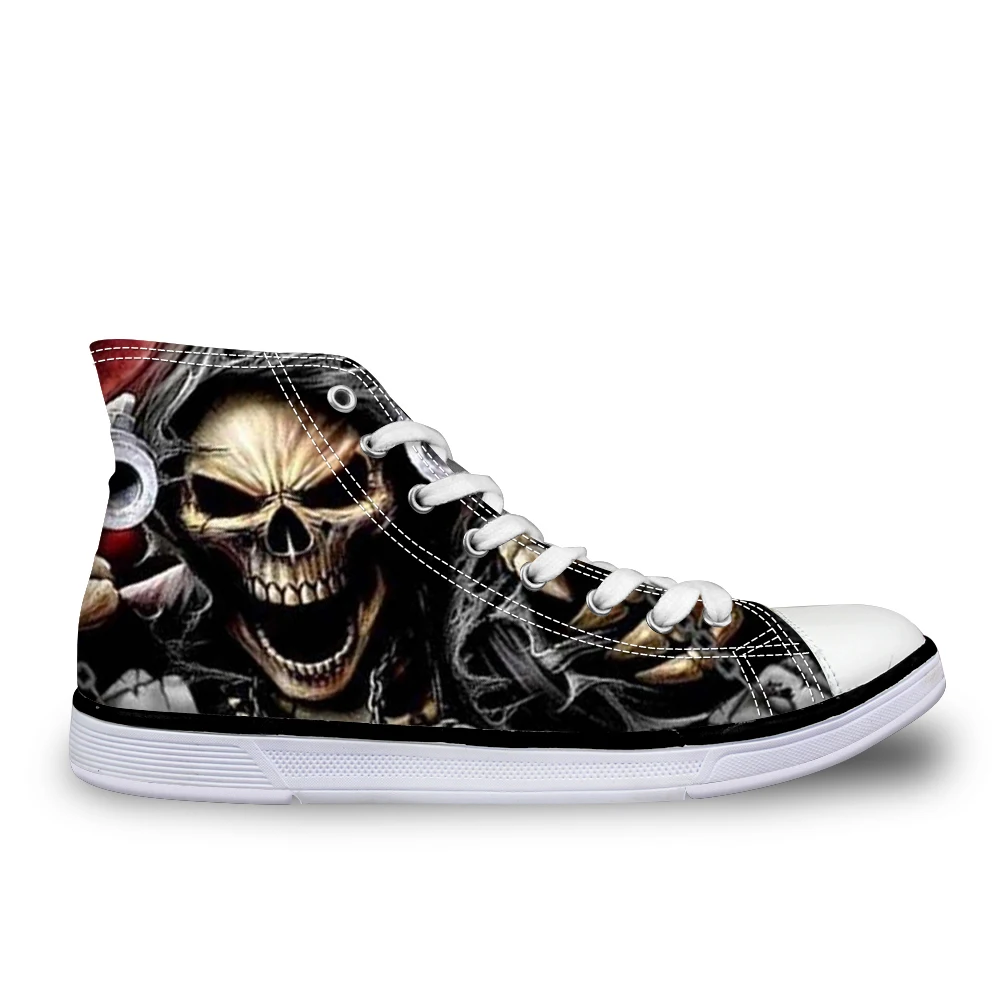 

Классические мужские туфли с высоким берцем на вулканизированной подошве в стиле панк-рок; Повседневные Парусиновые Туфли На Шнуровке Для ...