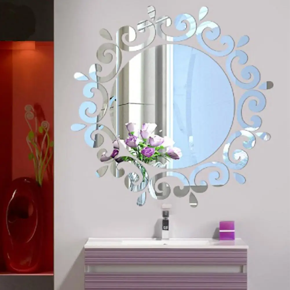 Adeeing Высококачественная креативная 3D Зеркальная Наклейка на стену наклейка для