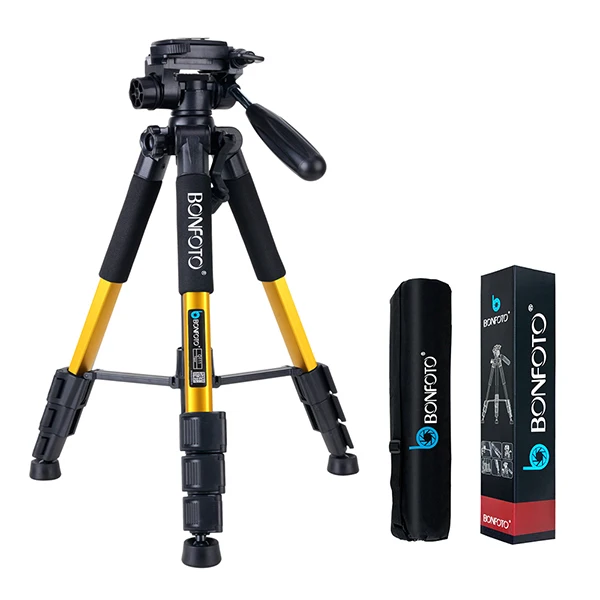 Yellow 5" Профессиональная дорожная камера, портативный складной штатив для зеркальной камеры, для проектора, смартфонов, планшетов, стойка вещания в реальном времени, чехол - Цвет: Yellow