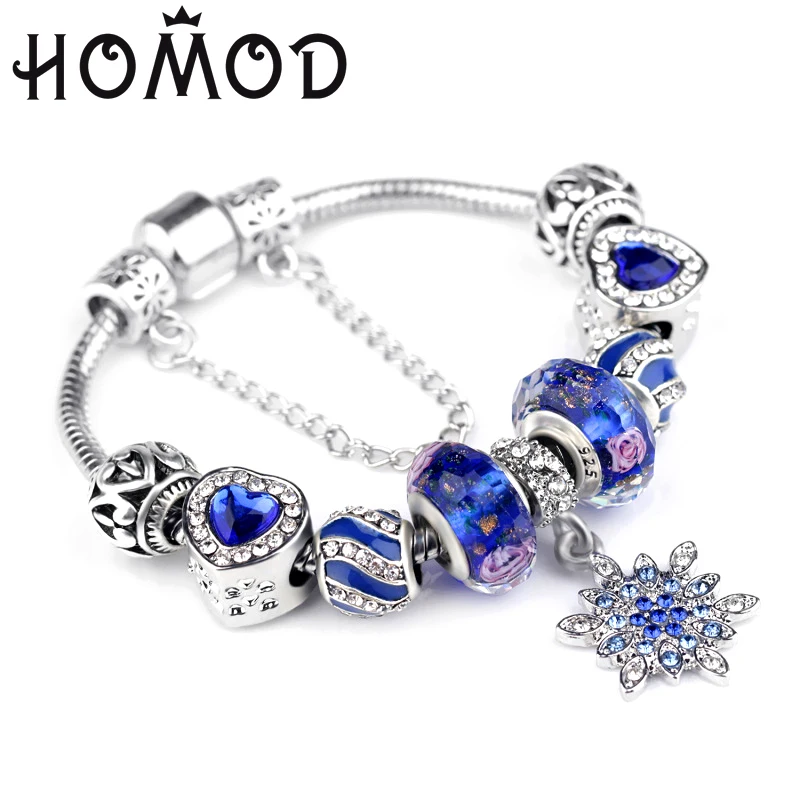 HOMOD Dropshipping European Beads Charm Women Bracelets Fashion Brand Bangles For Jewelry Female Gift|bangles for women|women braceletwomen brand