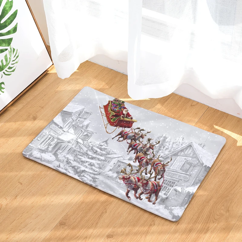 Добро пожаловать коврик с рождественским дизайном Felpudos ванная комната кухня