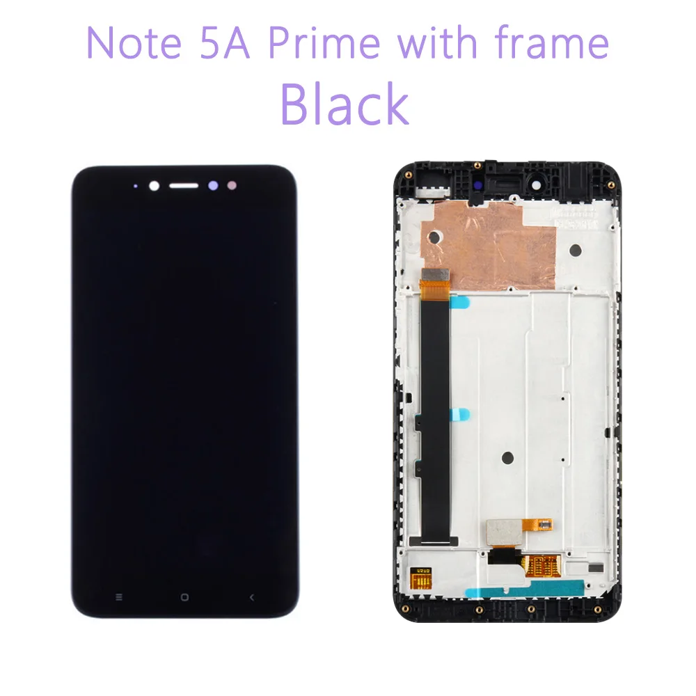 5aP with frame B Высококачественный ЖК-для Xiaomi Redmi Примечание 5A с сенсорным экраном+ рамка для Redmi Note 5A Prime lcd Y1 Y1 lite - Цвет: 5aP with frame B