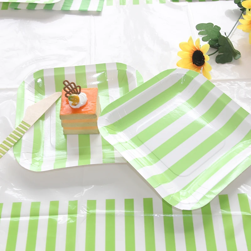 12 шт. принадлежности для девочек на день рождения салфетки под чашки в зеленую