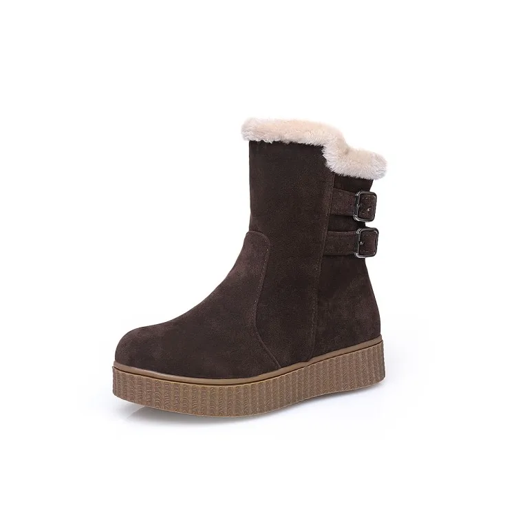 2016 г. Настоящая женская обувь зимние ботинки большой размер 34-43 новые женские с