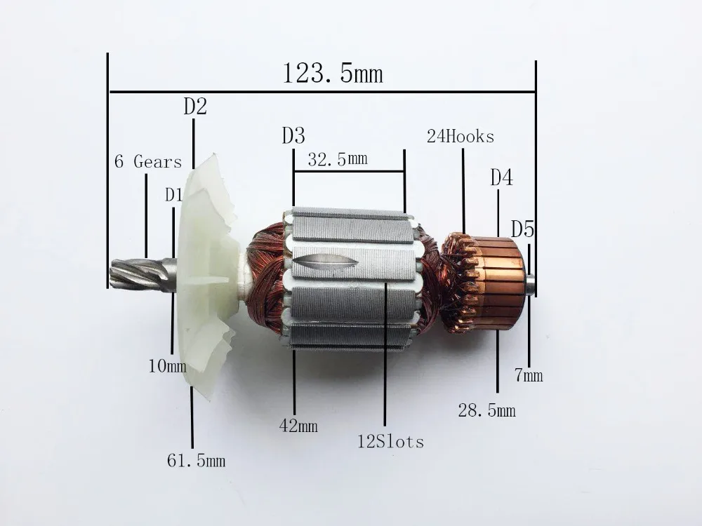

220-240V 6 Teeth Armature replace for Hilti type TE15-C TE15C