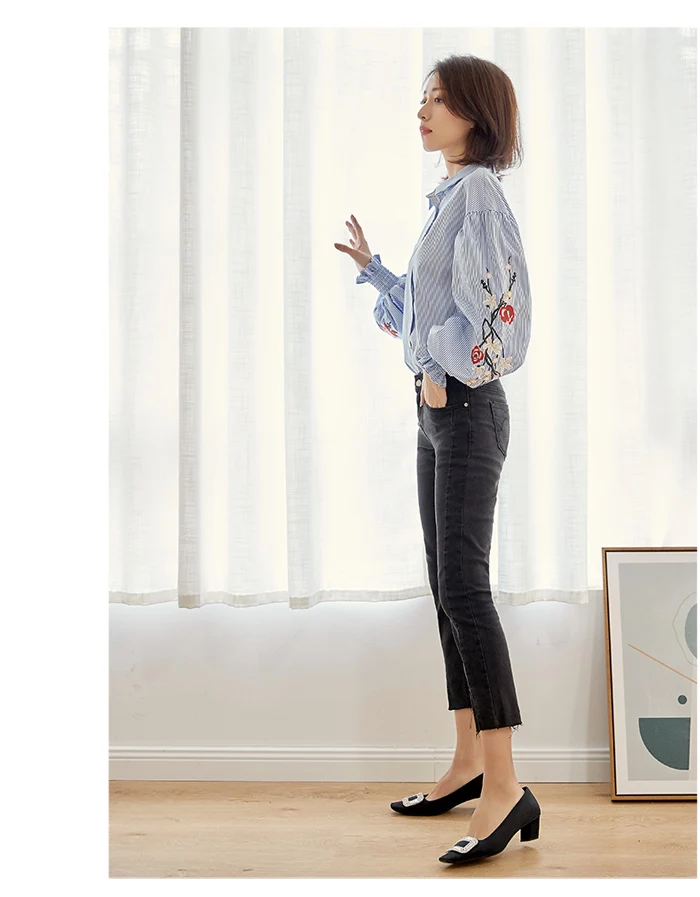 LEIJIJEANS Новое поступление весенние обтягивающие черные расклешенные джинсы со средней талией повседневные джинсы размера плюс женские джинсы 9004