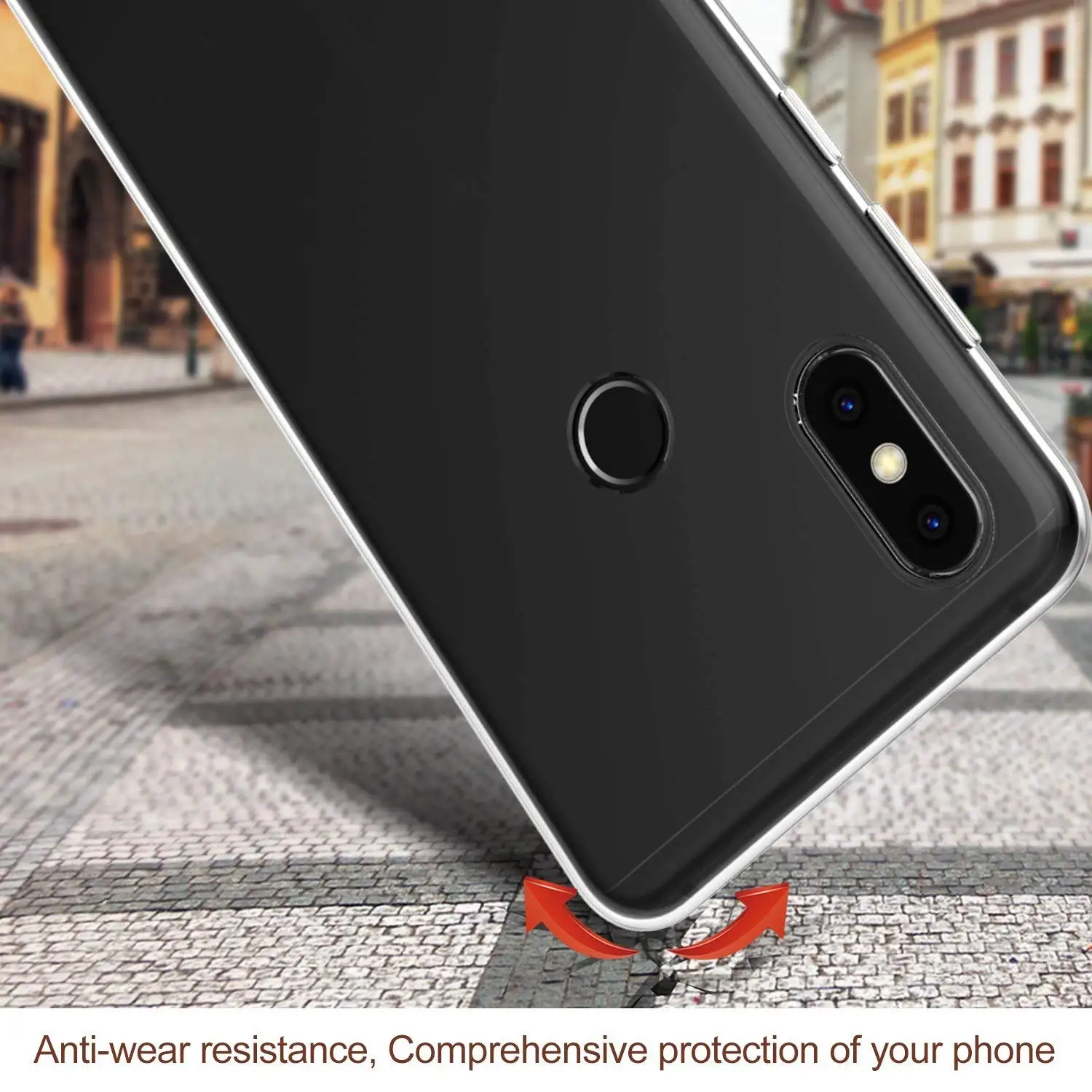 Чехол для Xiaomi mi A2 Lite A1 TPU Силиконовый Прозрачный Бампер Мягкий чехол 5X 6X задняя