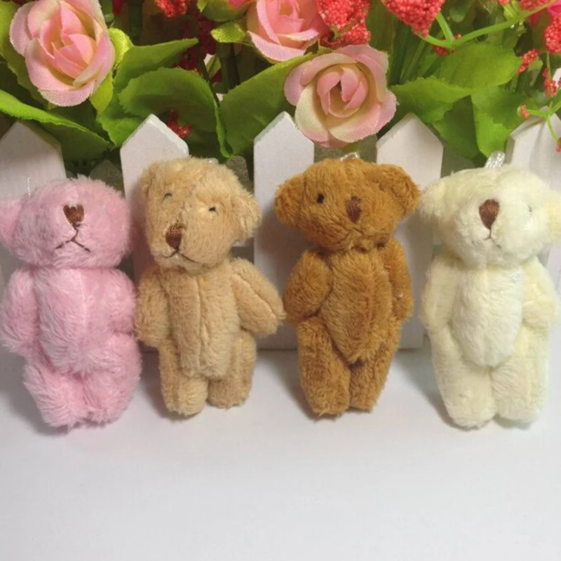 Cute Joint Plush Bear Soft Toy Wedding PP cotton Xmas Gift Jewelry Accessory Decor 5pcs Set | Игрушки и хобби