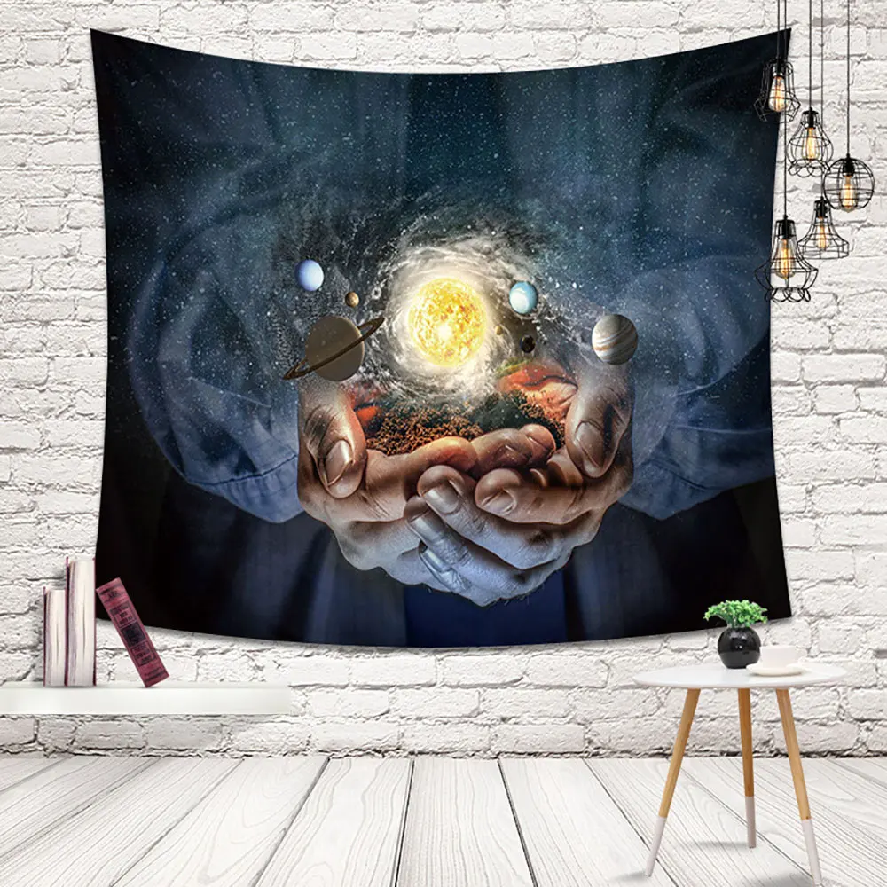 Скандинавский популярный стиль гобелен со звездами и пространством материал