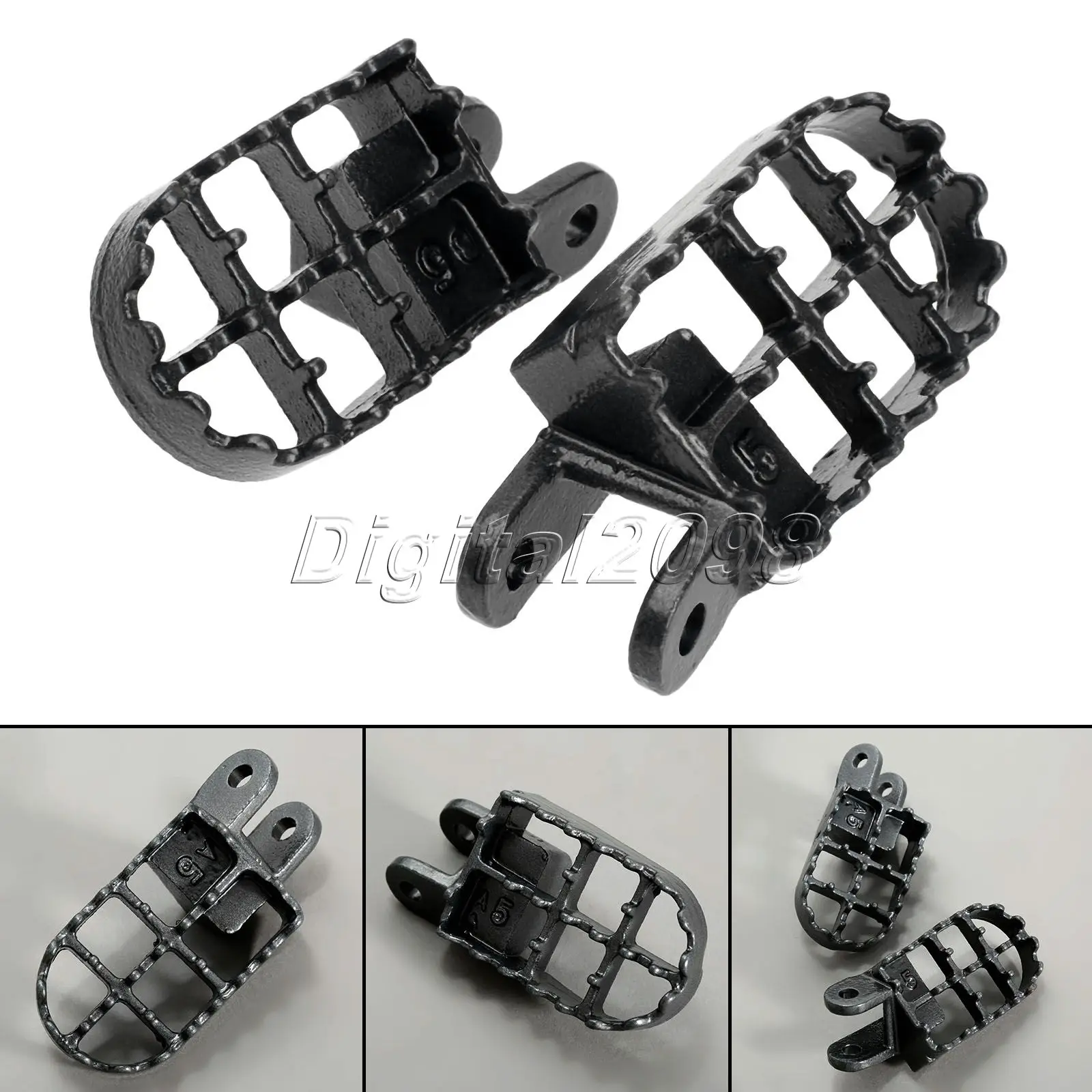2X подножки мотоцикла для мотокросса Dirt Bike Footrests MX L & R Honda 456 CR80 XR250/400 XR350R XR600R XR650L
