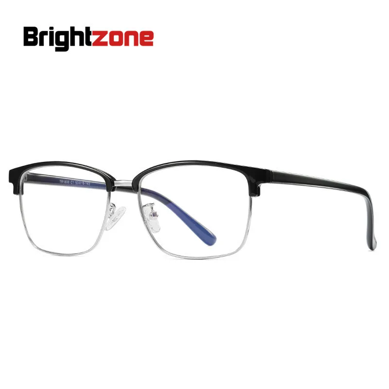 Brightzone Новый рамки для мужчин и женщин очки близорукости модные TR90 Анти Blue Ray