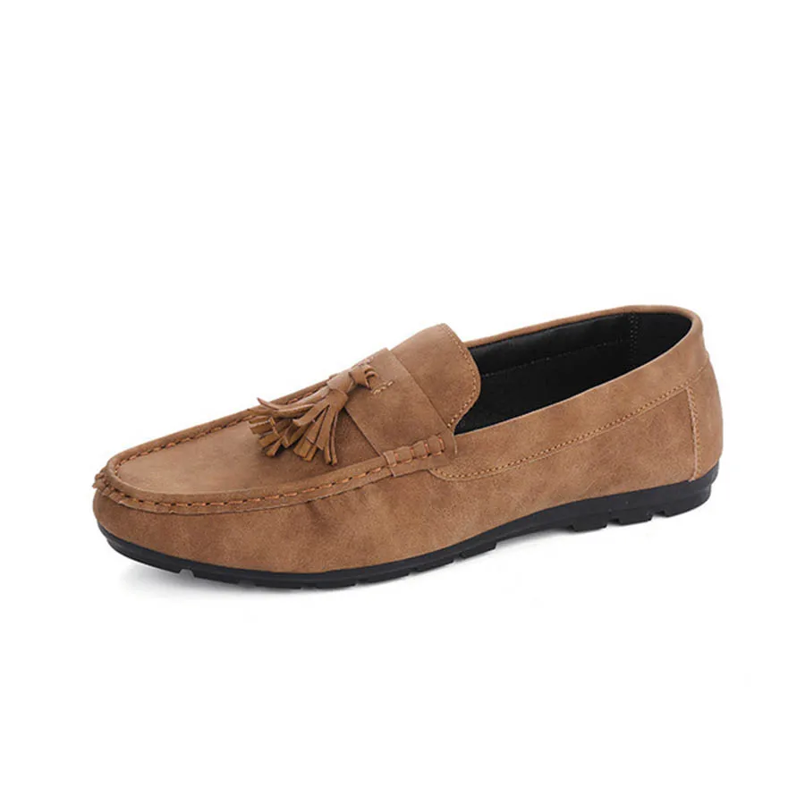 

Autumn New Fashion Men'S Casual Peas Shoes Retro Trend Convenient Slip-On Anti-Skid And Hard-Wearing Driving Men'S Shoes Male