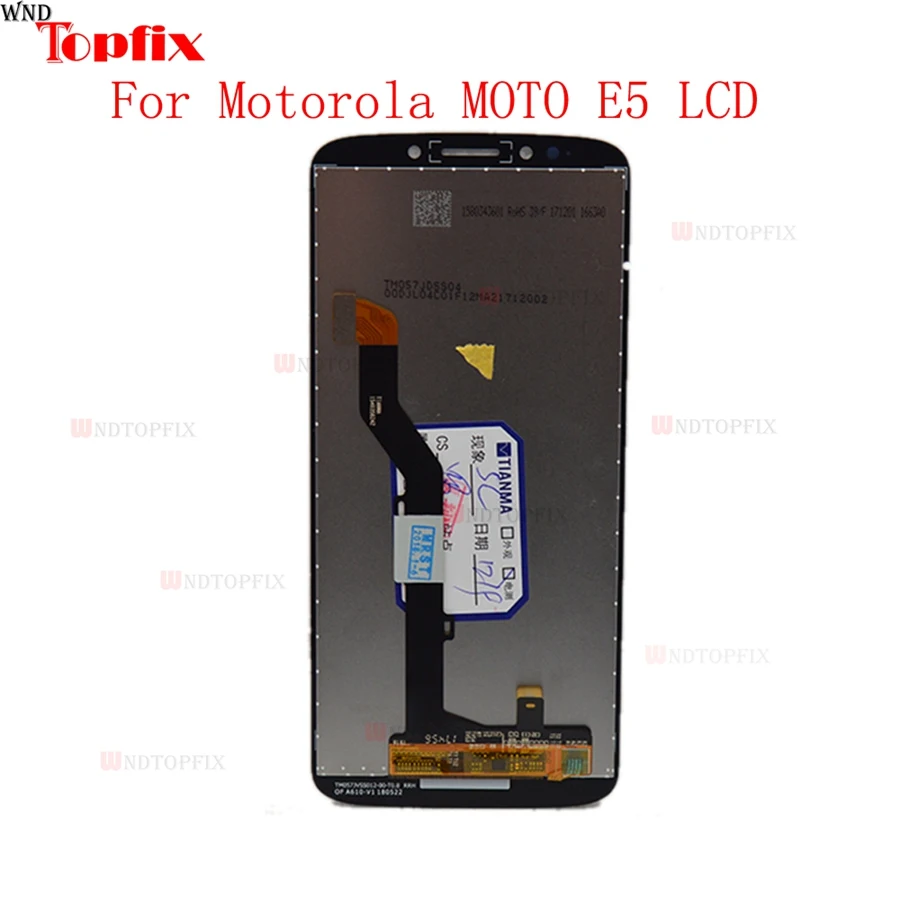 Для Motorola E5 Plus XT1924 ЖК-дисплей кодирующий преобразователь сенсорного экрана в
