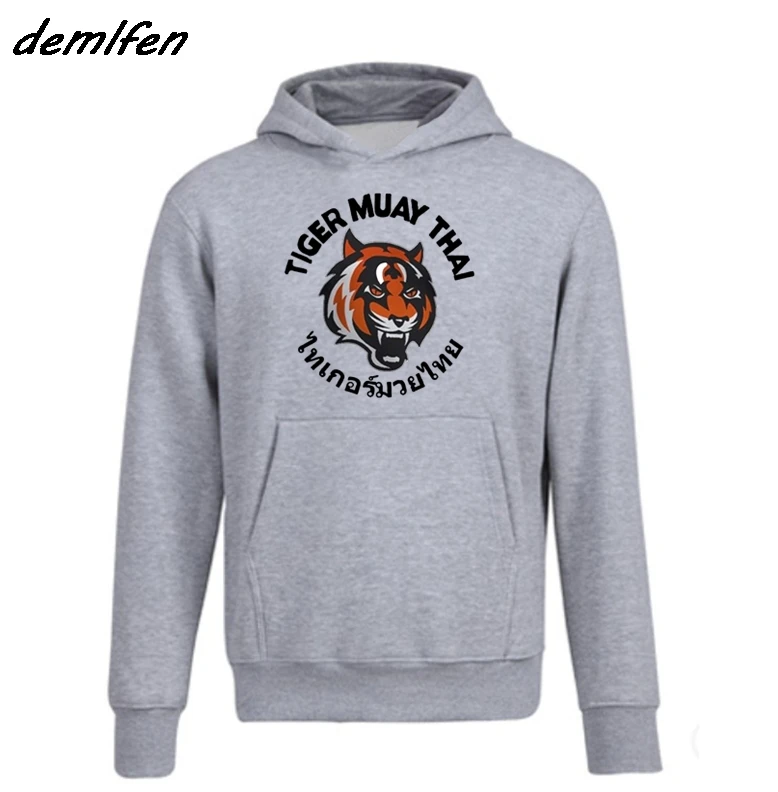 Новая модная мужская флисовая толстовка Tiger Muay Thai Kungfu боевое искусство каратэ