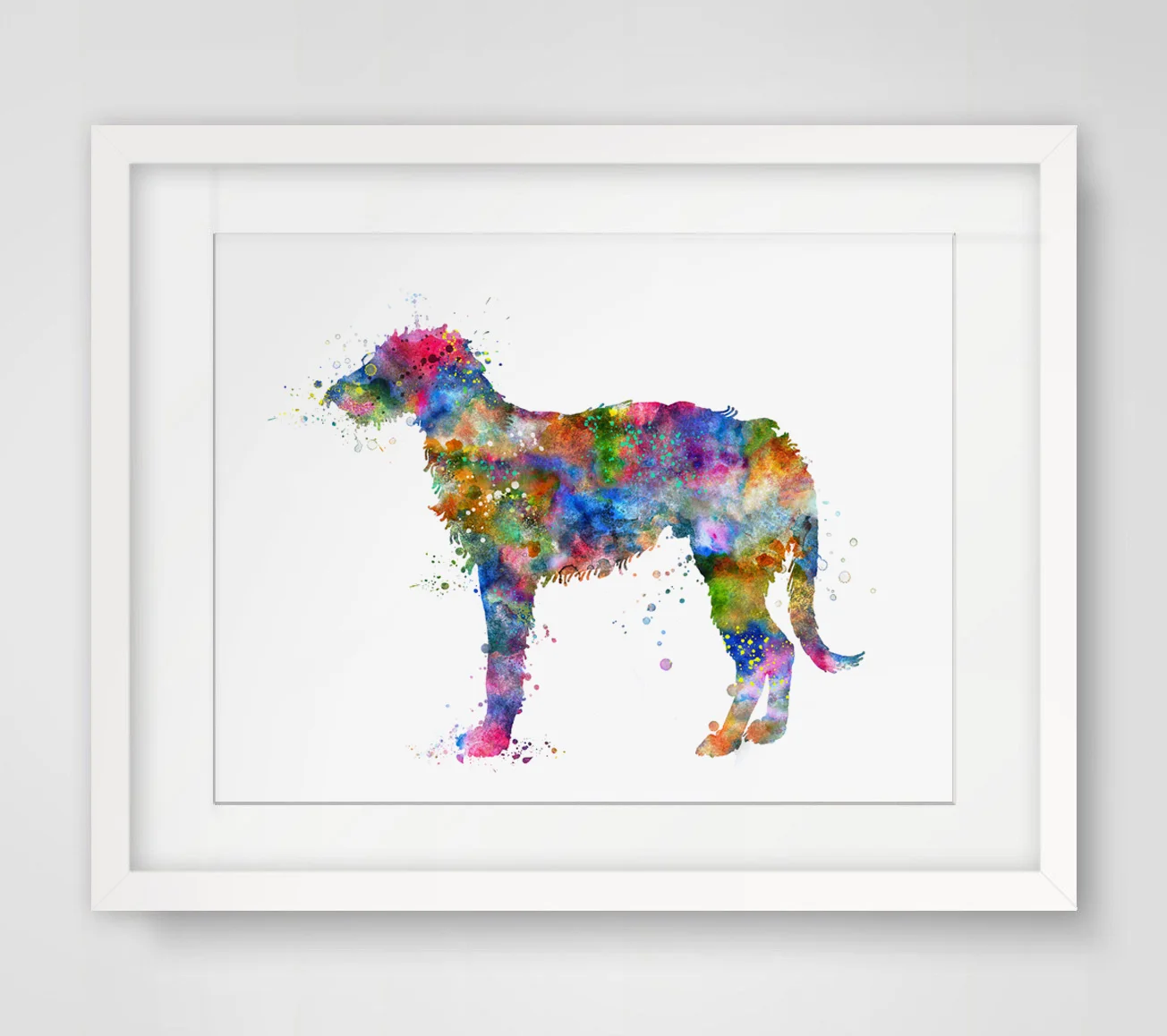 Художественный постер с принтом собаки олень собака все искусство настенный