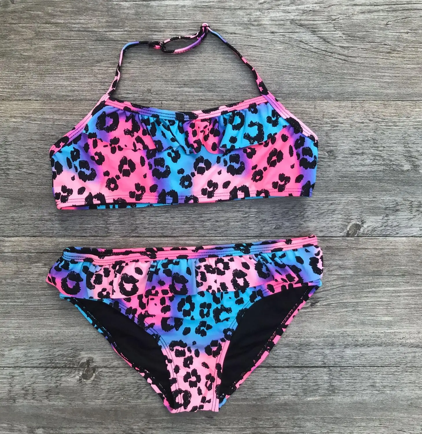 

Girls Swim fashion Suits Print With Flower Girl bathing Swimsuit Children Swimwear Kids Girl Beachwear YZ19064