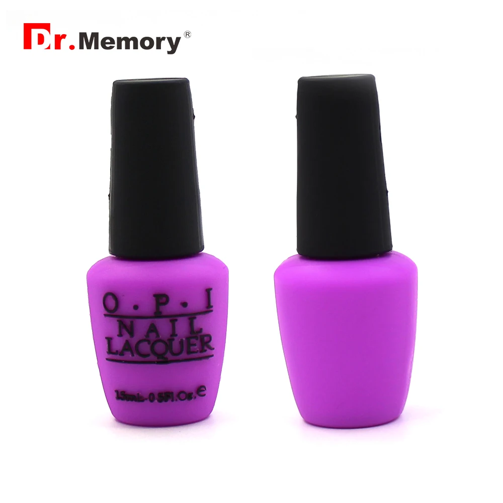purple Красивая бутылка для лака для ногтей, Usb флеш-накопитель, 64 ГБ, ручка-накопитель, 4 ГБ, 8 ГБ, 16 ГБ, 32 ГБ, лаковая бутылка, карта памяти, элегантный Usb ключ, подарок - Цвет: purple