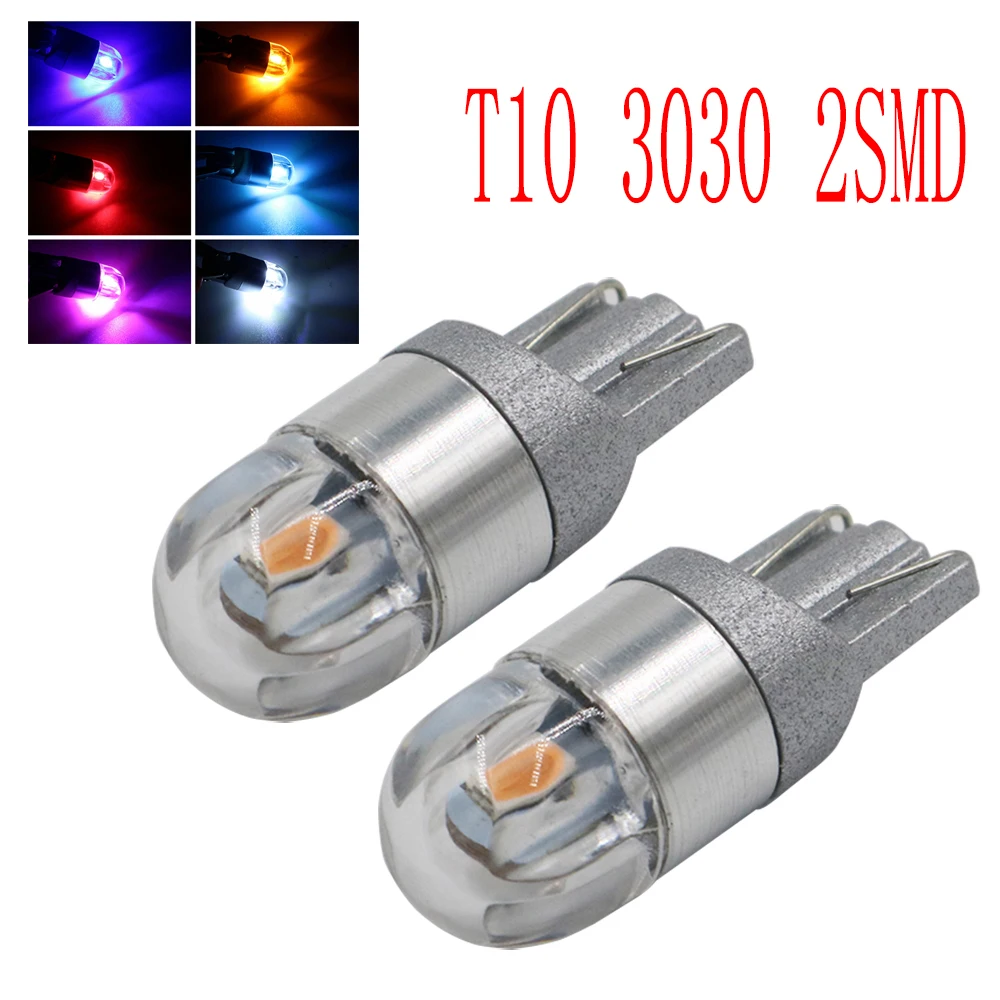 YSY 50 шт. T10 Светодиодные лампы белого цвета 168 501 W5W светодиодные клиновидные 3030 2SMD