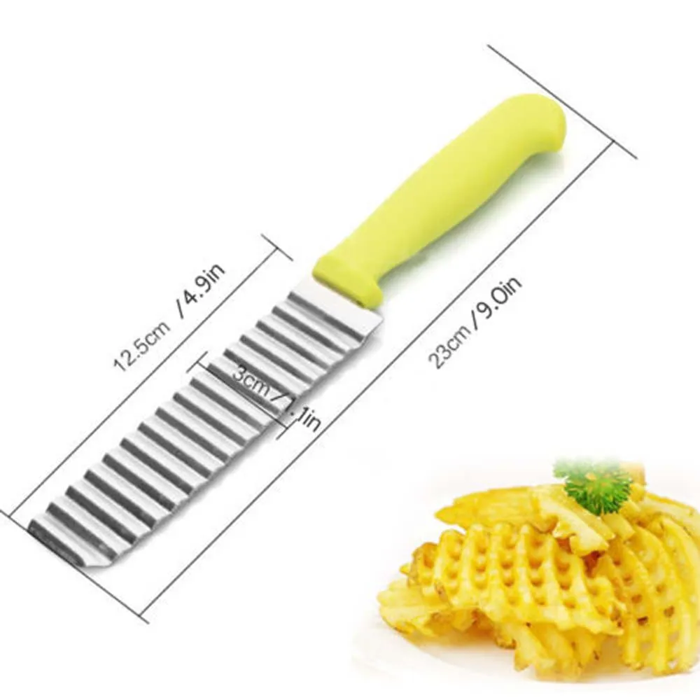 Новый Кухня для волнистой нарезки картофеля Slicer фрезы маленькие Размеры