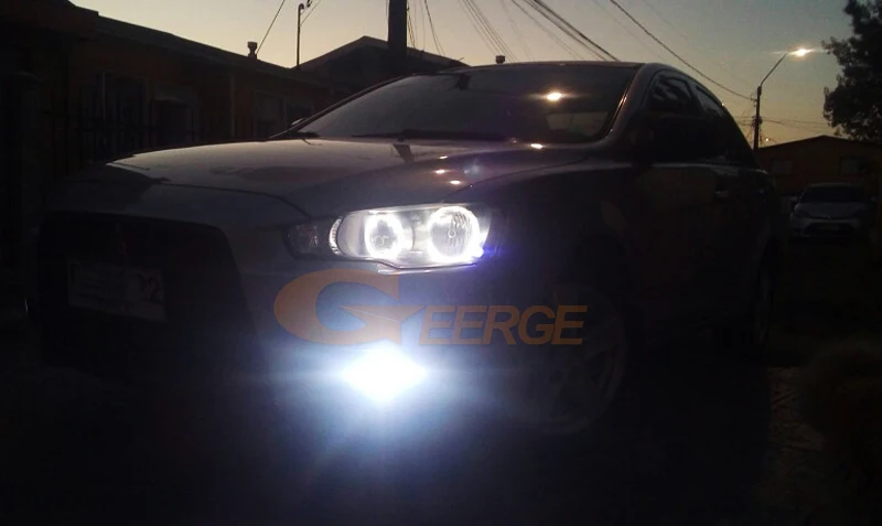 Для Mitsubishi Lancer X 10 2007- галогенные фары отличное Ультра яркое освещение smd комплект светодиодов «глаза ангела»