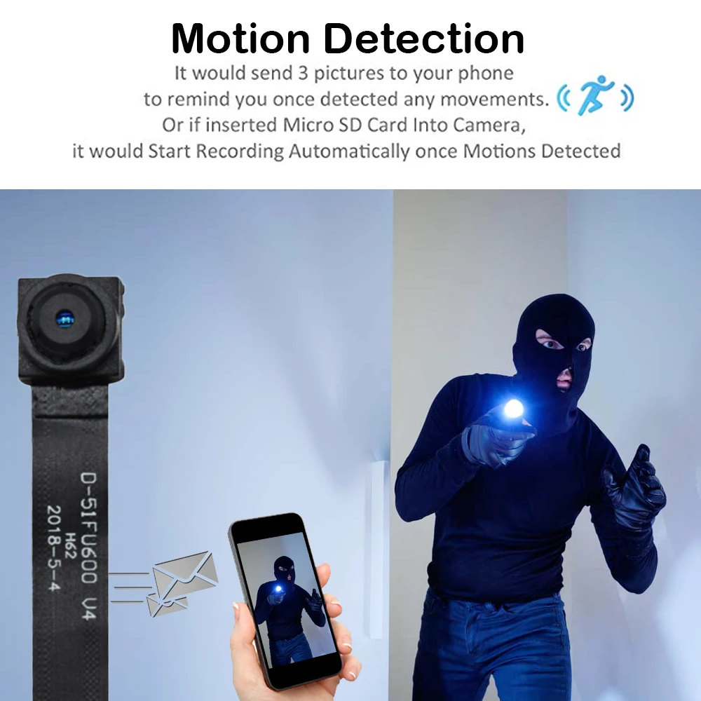 IP дистанционная сетевая камера Гибкая микро камера мини DV видеокамера мини Wifi камера 1080P Full HD видео аудио рекордер Скрытая TF