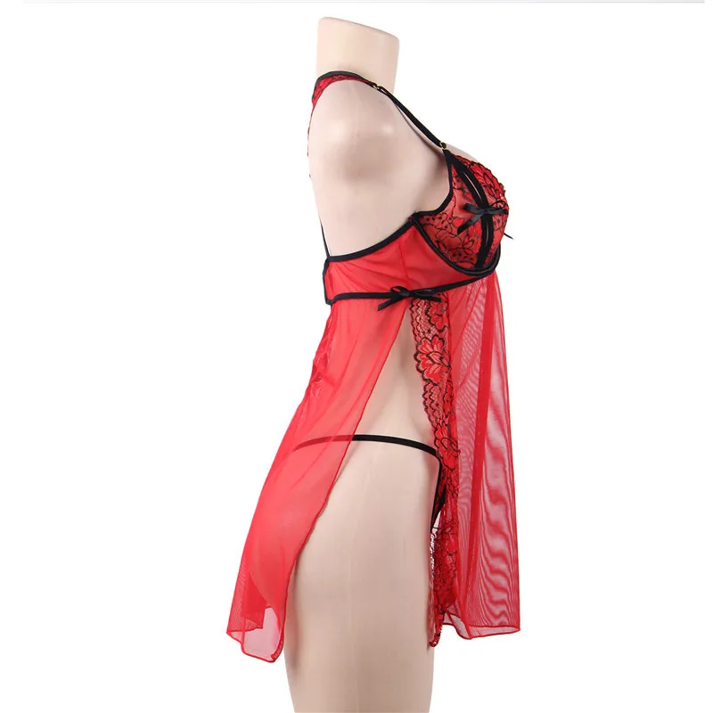 Ночное платье сексуальное женское тонкое стильное летнее нижнее белье Babydoll