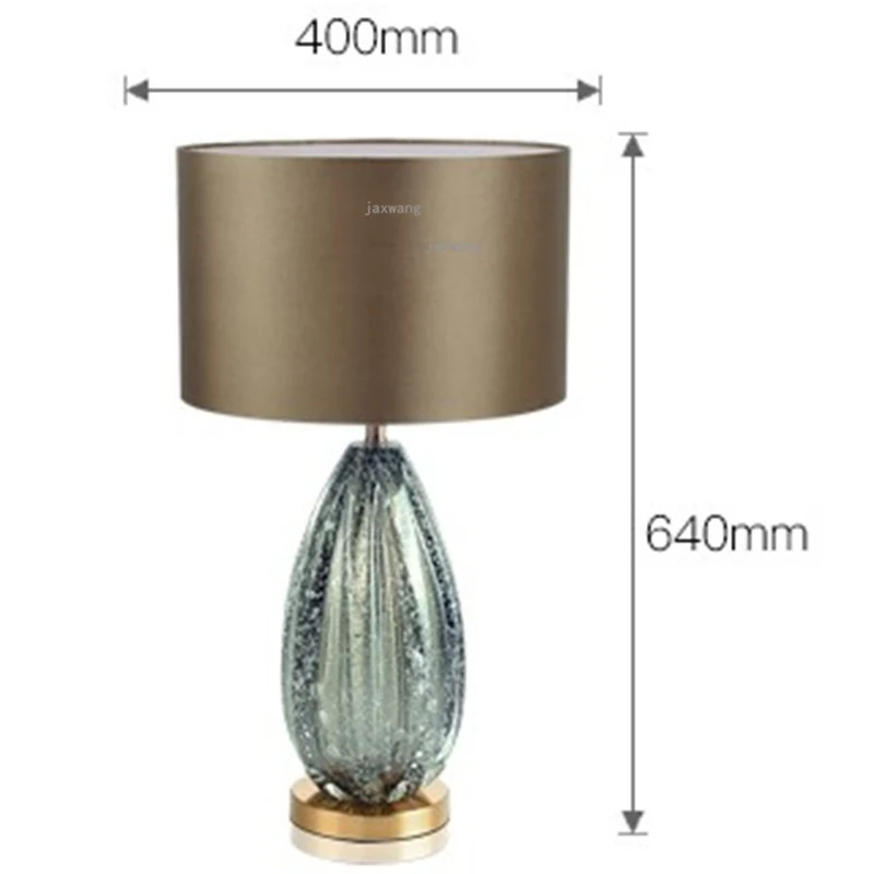 Скандинавский домашний декор темно зеленые стеклянные настольные лампы для