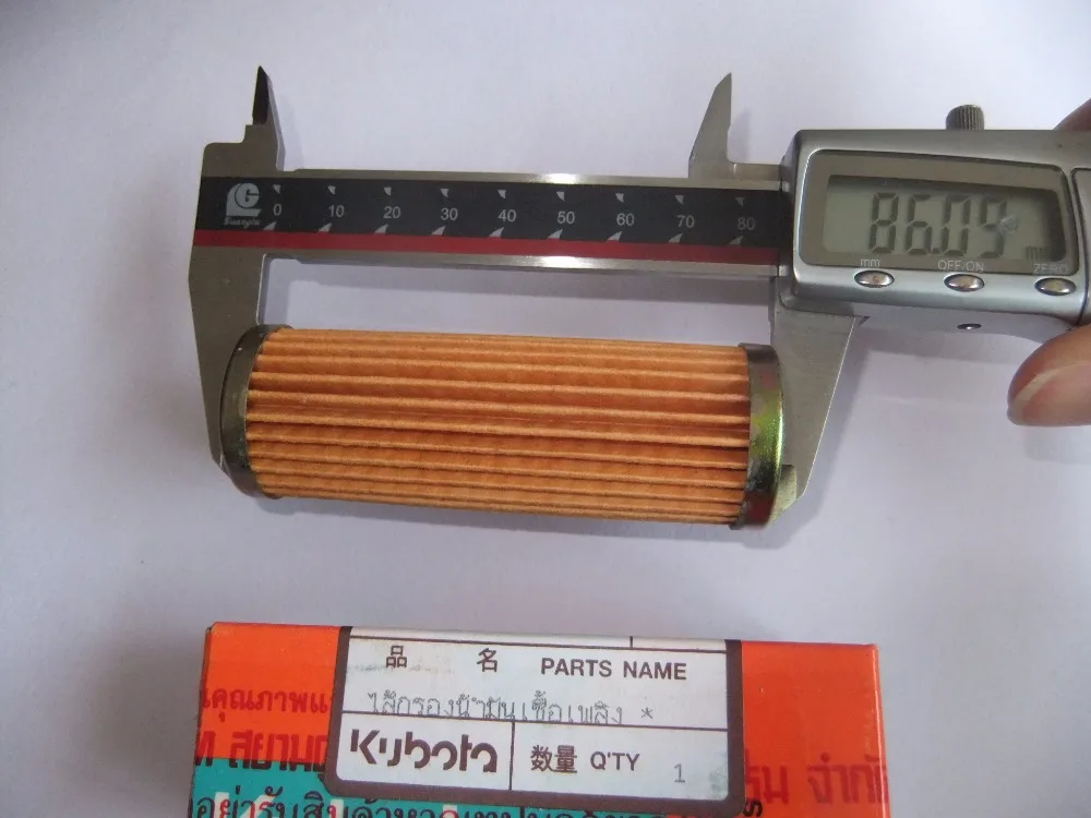 Топливный фильтр, пригодный J106 J108 J310 J112 J315 J116 kubota запчасти для дизель-генератора из натуральной 15231-43560