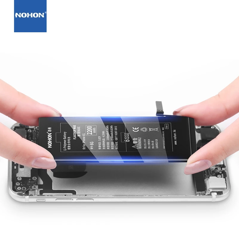 Аккумулятор NOHON литий-полимерный для iPhone 6 2200 мАч | Мобильные телефоны и