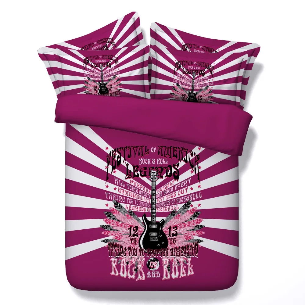 Фиолетовые 3d постельные принадлежности королевского размера покрывало одеяло