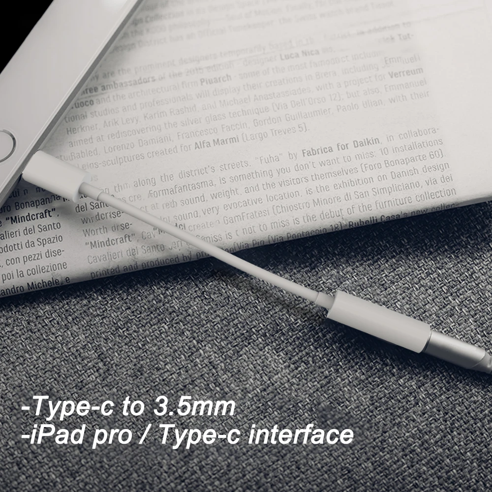 Type C до 3 5 мм для iPad Pro 11 12 9 дюймов iPadpro Aux адаптер наушников аудио вспомогательный