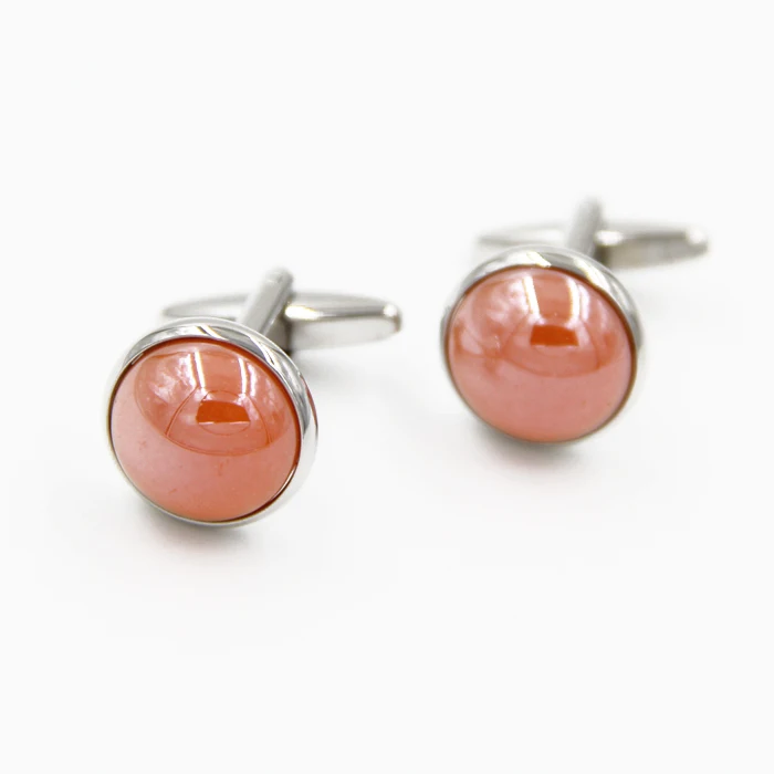 Hot Promotions simple solid color high-grade round French cufflinks Two colors for men and women Cufflinks | Украшения и