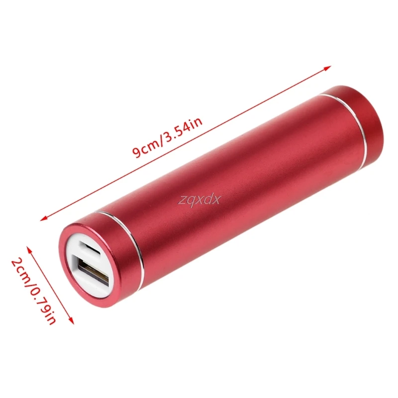 Металлический USB 5 в чехол для портативного зарядного устройства 1X 18650