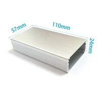 aluminum project box electrics enclosure desktop case diy 240 94x572 24x110mm4 32 silver