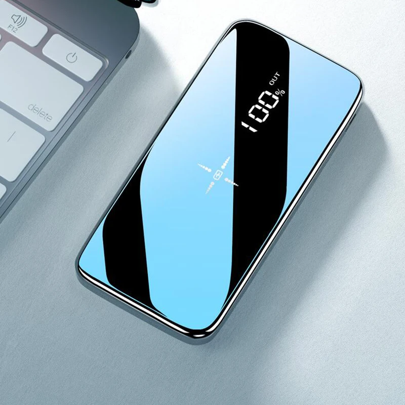 2019 продажа быстрой беспроводной внешний аккумулятор с двойным USB зеркальным