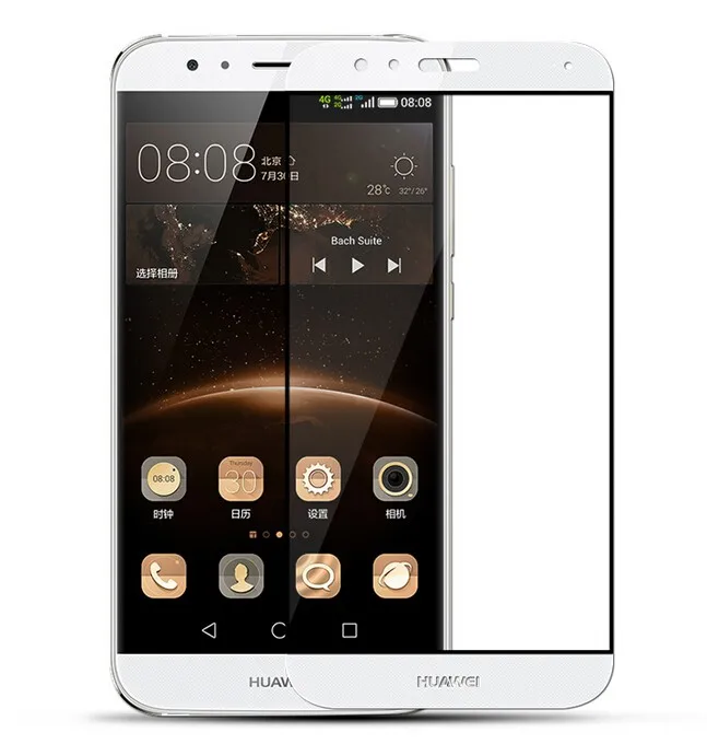 3D Tempered Glass For Huawei G8 GX8 Full Screen Cover Explosion-proof Protector Film G7 plus D199 | Мобильные телефоны и