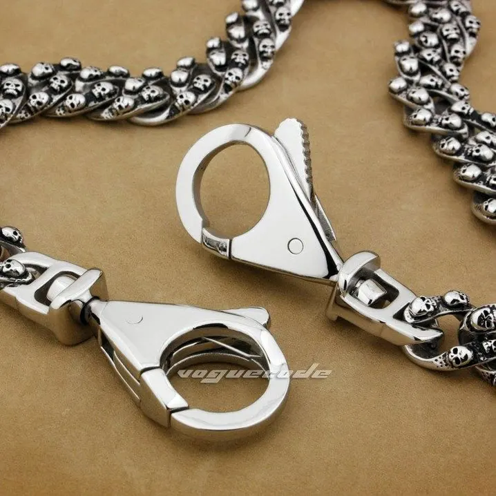 Огромная Тяжелая блестящая модная застежка из нержавеющей стали 316L крутая