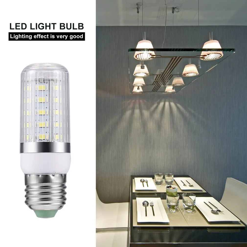 E27 7 Вт 36 SMD 5730 Silver Side свет светодиодный кукурузы лампы Pure/теплый белый 110 В/240