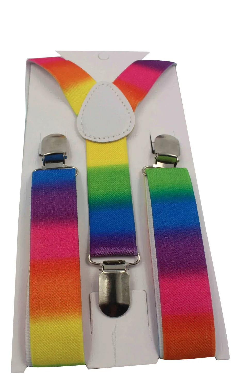 Подтяжки для мальчиков широкие регулируемые подтяжки 1 дюйм цвета радуги 2019|rainbow