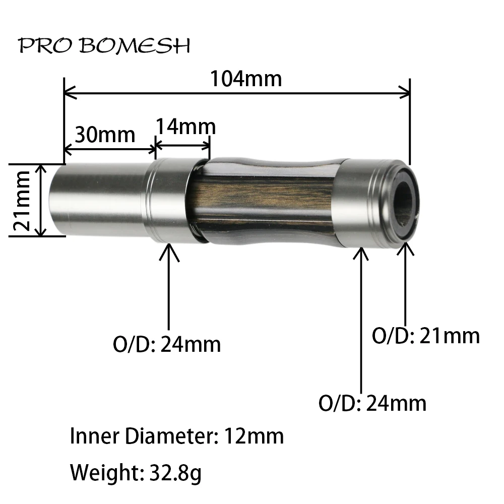 Pro Bomesh 1 шт. 32,8g 46g дерево катушкодержатель с длинным металлическая бленда держатель катушки для спиннинга кастинговая катушка сиденье DIY стержень здание аксессуар